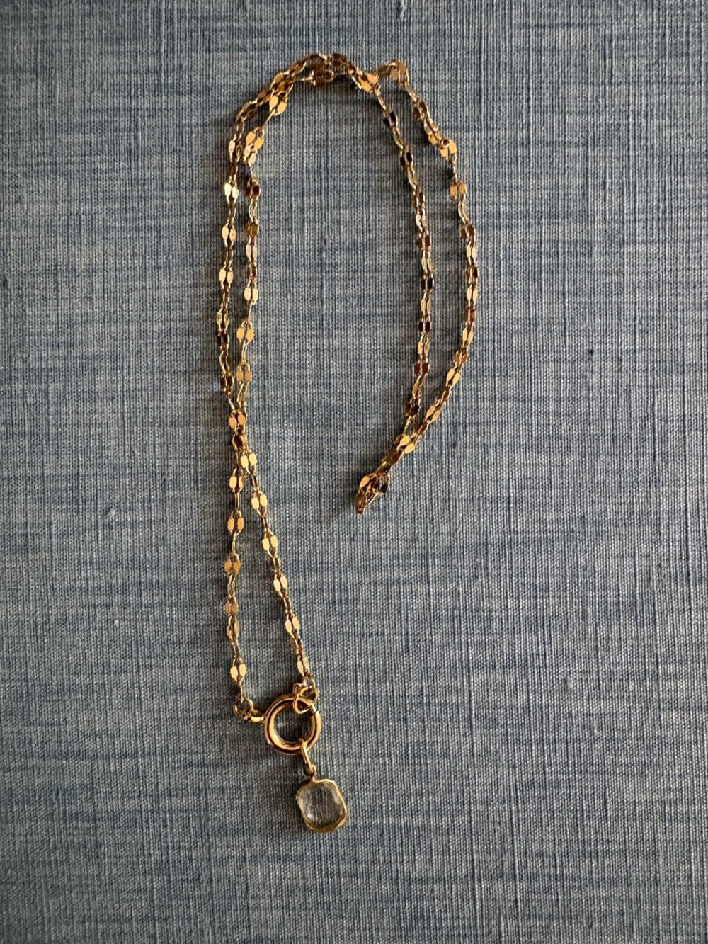 Sezane Irma Charm Stone & 15" Chain